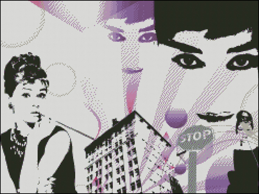 Esquema de Audrey Hepburn en Punto de Cruz (8)
