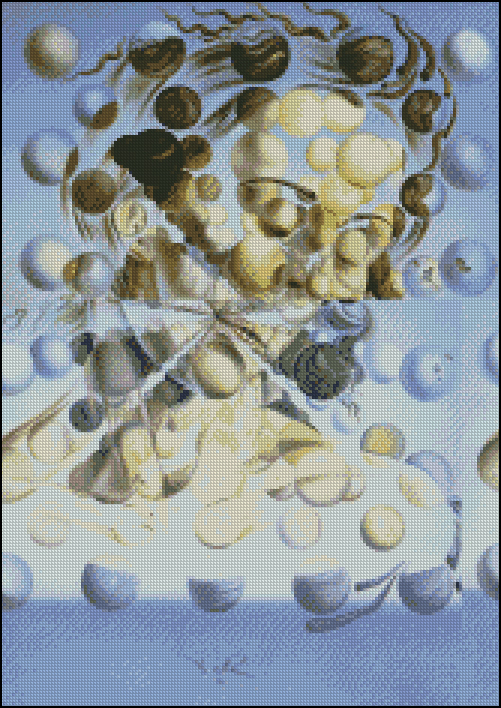 Esquema de Cuadros de Dalí en Punto de Cruz (4)