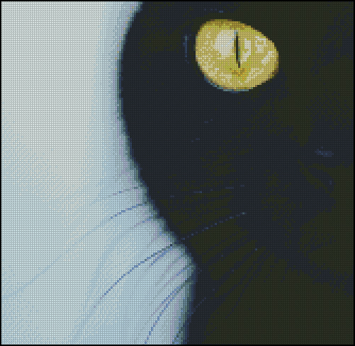 Esquema de Gatos en Punto de Cruz