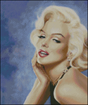 Esquema de Marilyn Monroe en Punto de Cruz