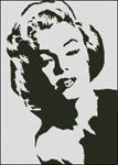 Esquema de Marilyn Monroe en Punto de Cruz