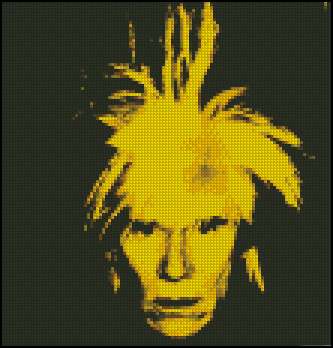 Esquema de Andy Warhol en Punto de Cruz (1)