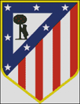 Esquemas del Atlético de Madrid en Punto de Cruz