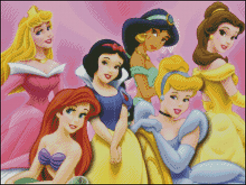 Esquemas de las Princesas Disney en Punto de Cruz (2)