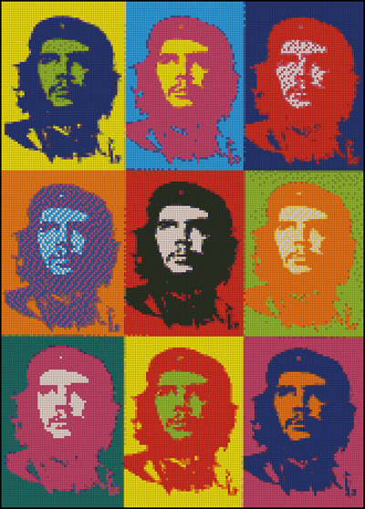 Esquema de Che Guevara en Punto de Cruz (3)