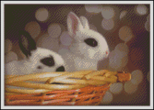 Esquema de Conejos en Punto de Cruz (4)
