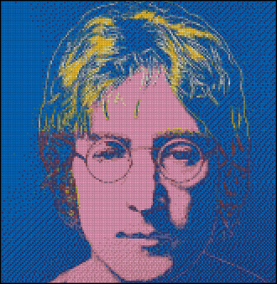 Esquema de John Lennon en Punto de Cruz (1)