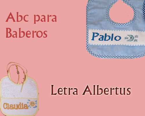 ABC Baberos Letra Albertus