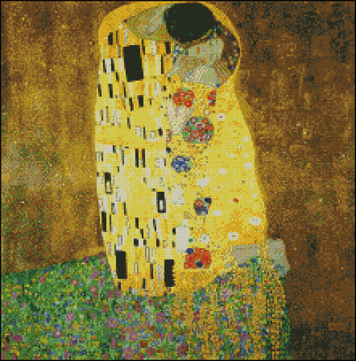 Esquema de Cuadros de Klimt en Punto de Cruz (3)