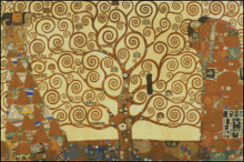 Esquema de Cuadros de Klimt en Punto de Cruz (7)