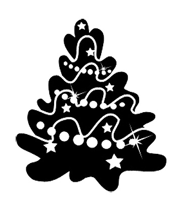 Esquema de Siluetas de Árbol de Navidad (2)
