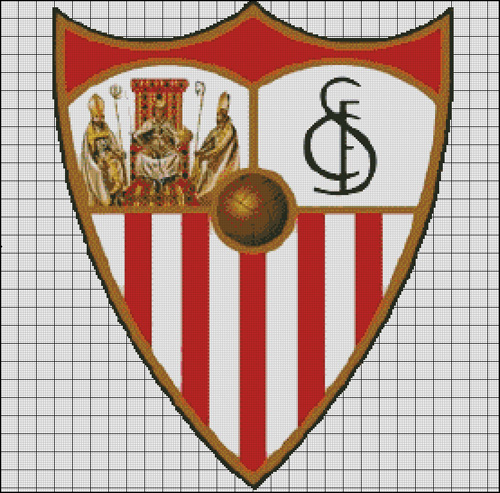 Esquema del Sevilla en Punto de Cruz (1)