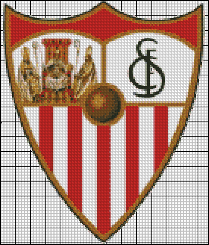 Esquema del Sevilla en Punto de Cruz (2)